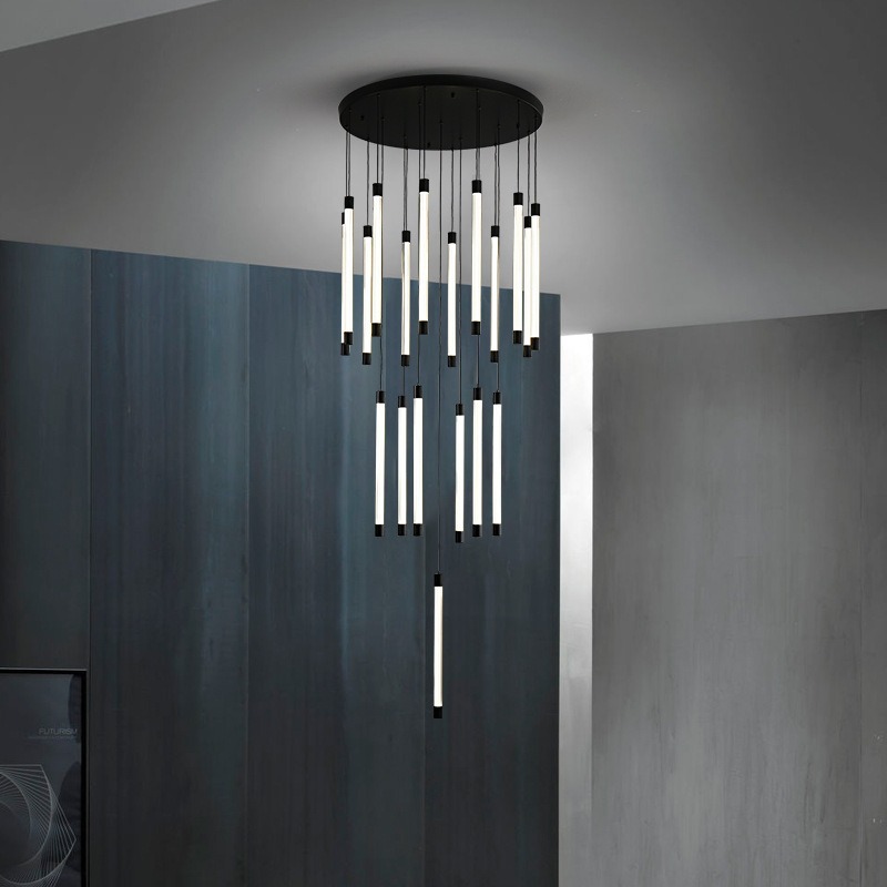 LED Light Long Chandelier