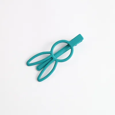 Side Clip Korean Isn Word Clip All match Cartoon Hair Accessories 1Dark Green - Shop at LoveMi