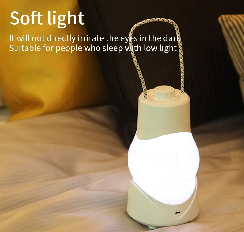 Portable Night Lamp Rechargeable Battery Intelligent Table