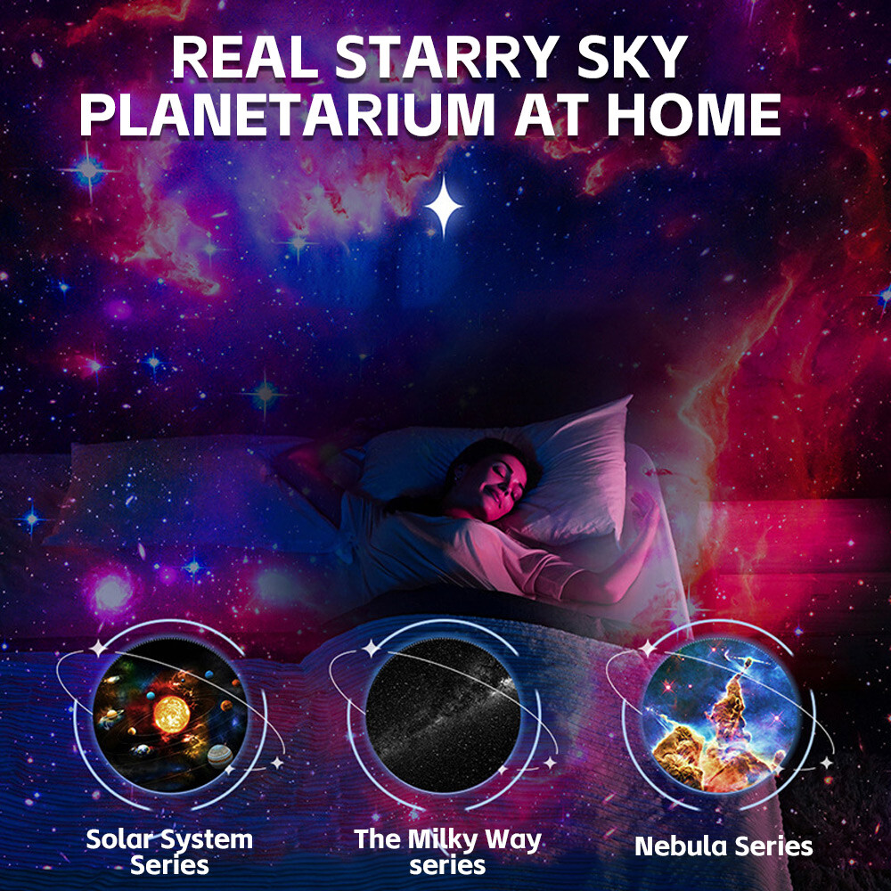 Projecteur de ciel étoilé galaxie 13 en 1, veilleuse LED rotative – Image 2