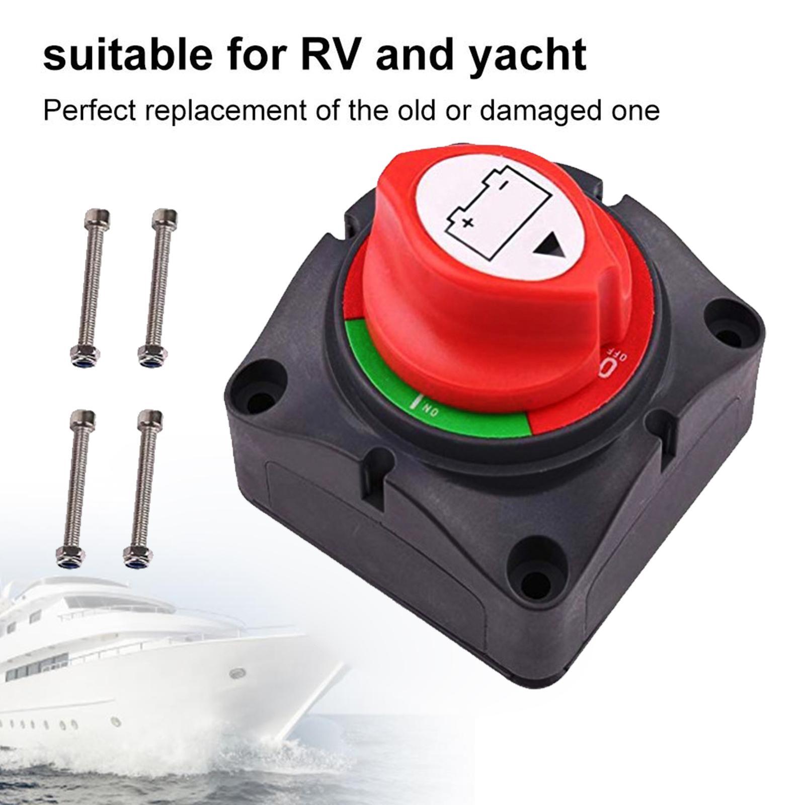 12V 600A Battery Isolator Cut Off Kill For Knob Marine Boat Camper Truck — image 8