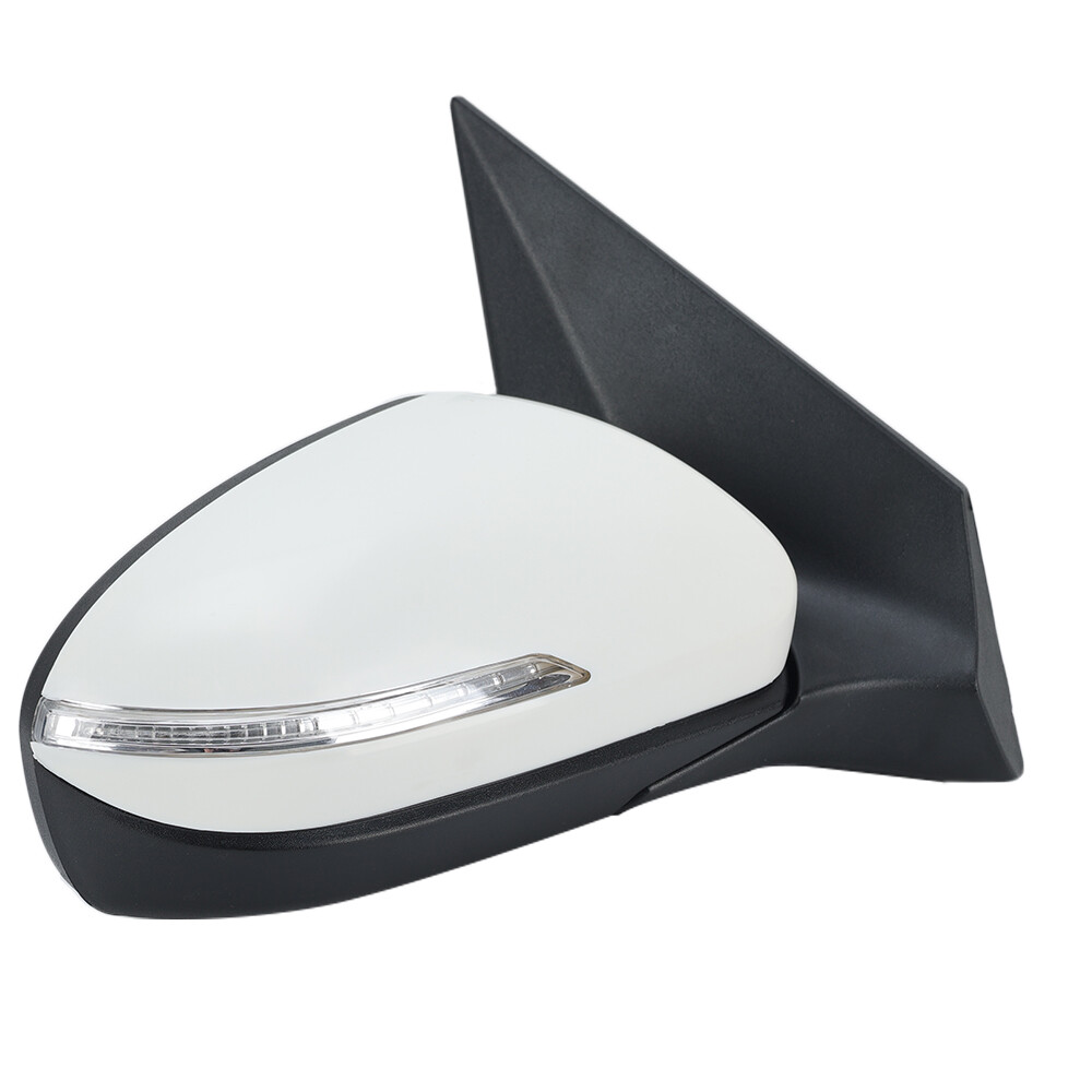 For Hyundai I20 MK2 - Right Driver Wing Mirror Primed White Indicator UK — image 3