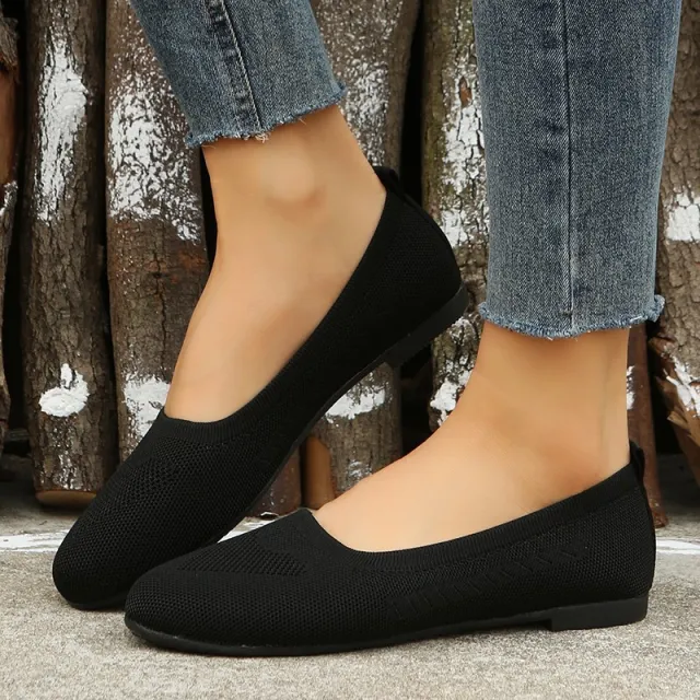 Women's Loafers Casual Slip On Mesh Shoes Flats Black - Shop at LoveMi
