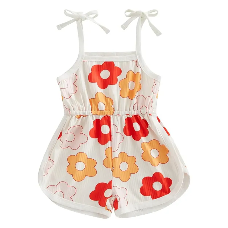 Toddler Baby Girl Clothing, floral Jumpsuit