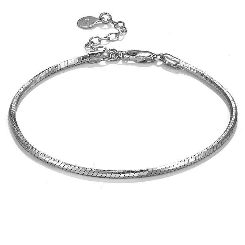 Sterling Silver Snake Bone Chain Bracelet