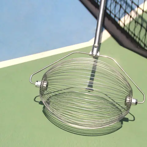 Portable Tennis Ball Picker Roller Type Basket Picking Without