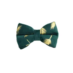 Pet Collar Dog Fabric Velvet - Bow1 - View 1