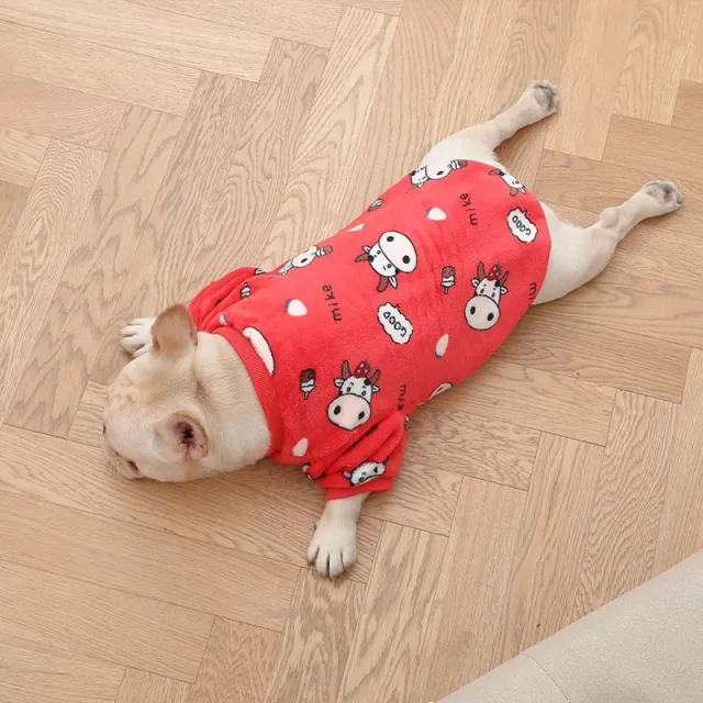 Fashion Personality French Plush Pajamas Pets Red Cow - Shop at LoveMi