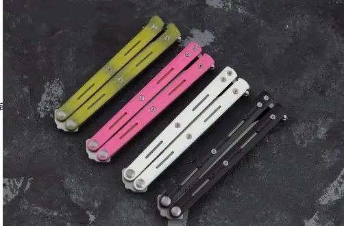 Butterfly Fancy Show Titanium Alloy Uncut Edge