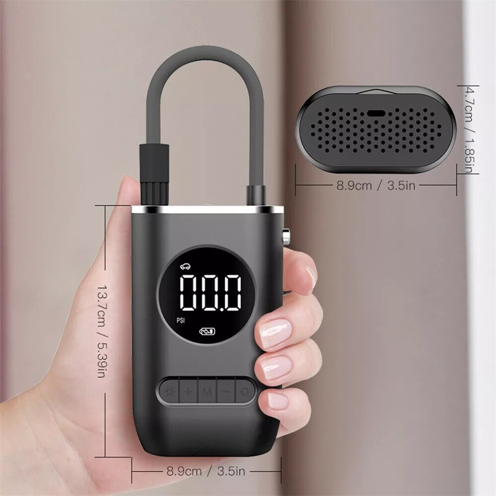 Electric Air  Tyre Inflator Portable Air Compressor For Car Bike Motorcycle