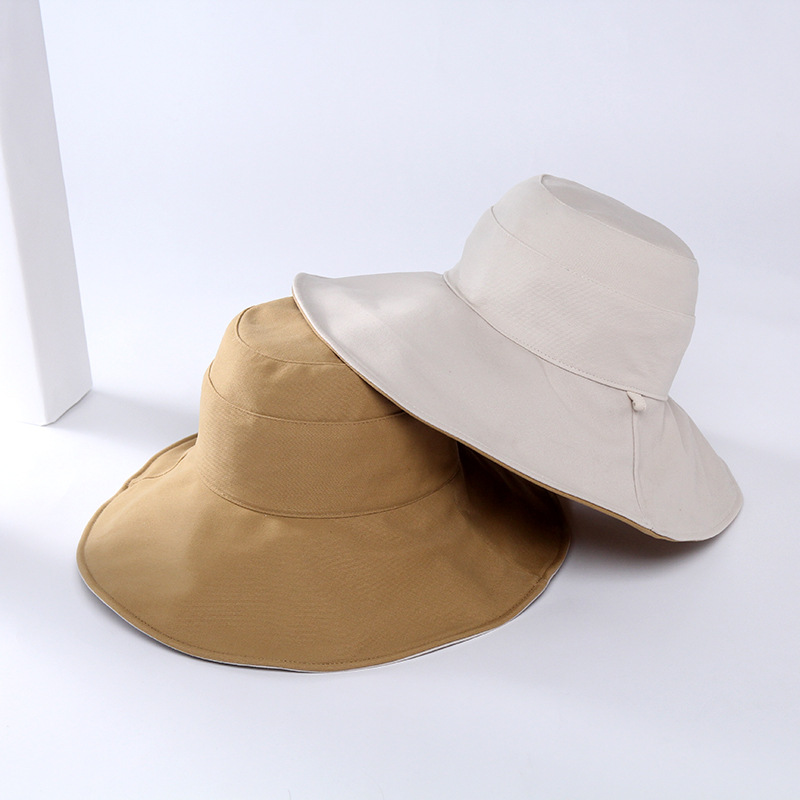 Title 7, Female double-sided sun hat fisherman hat