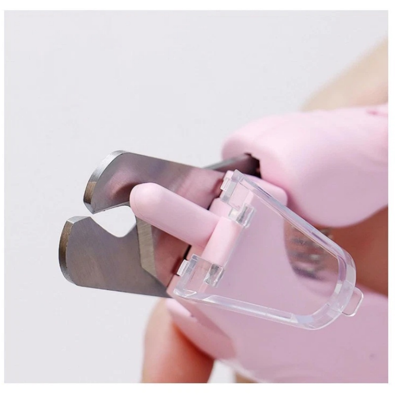 White Pet Nail Trimmer Dog Nail Clippers With Light 2 In 1 Nail Clipper And Grinder