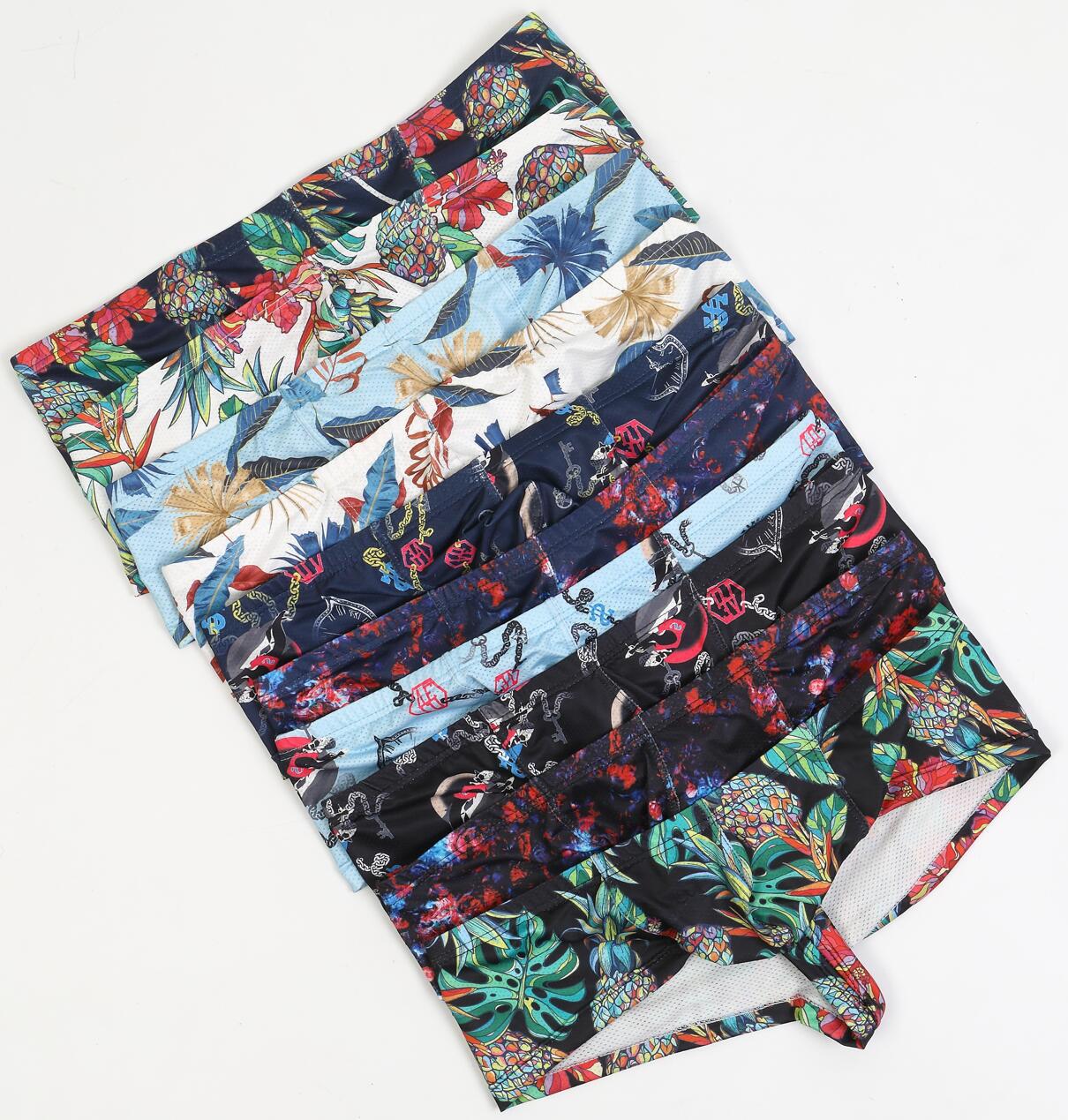 Men's Fashion Casual Mesh Print Breathable Shorts