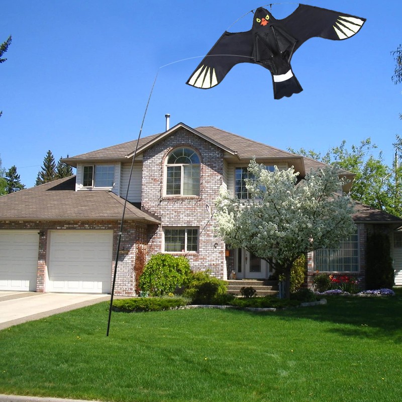 Flying Hawk Kite Garden Bird Repeller Scarer Deterrent Pest Control Protect Crop — image 3