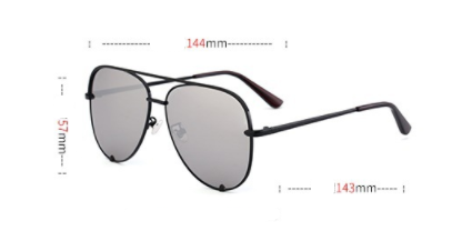 Title 9, Personalized avant-garde aviator glasses