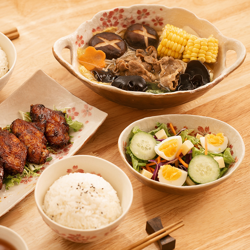 Household Concentrated Fire Ceramic Plate