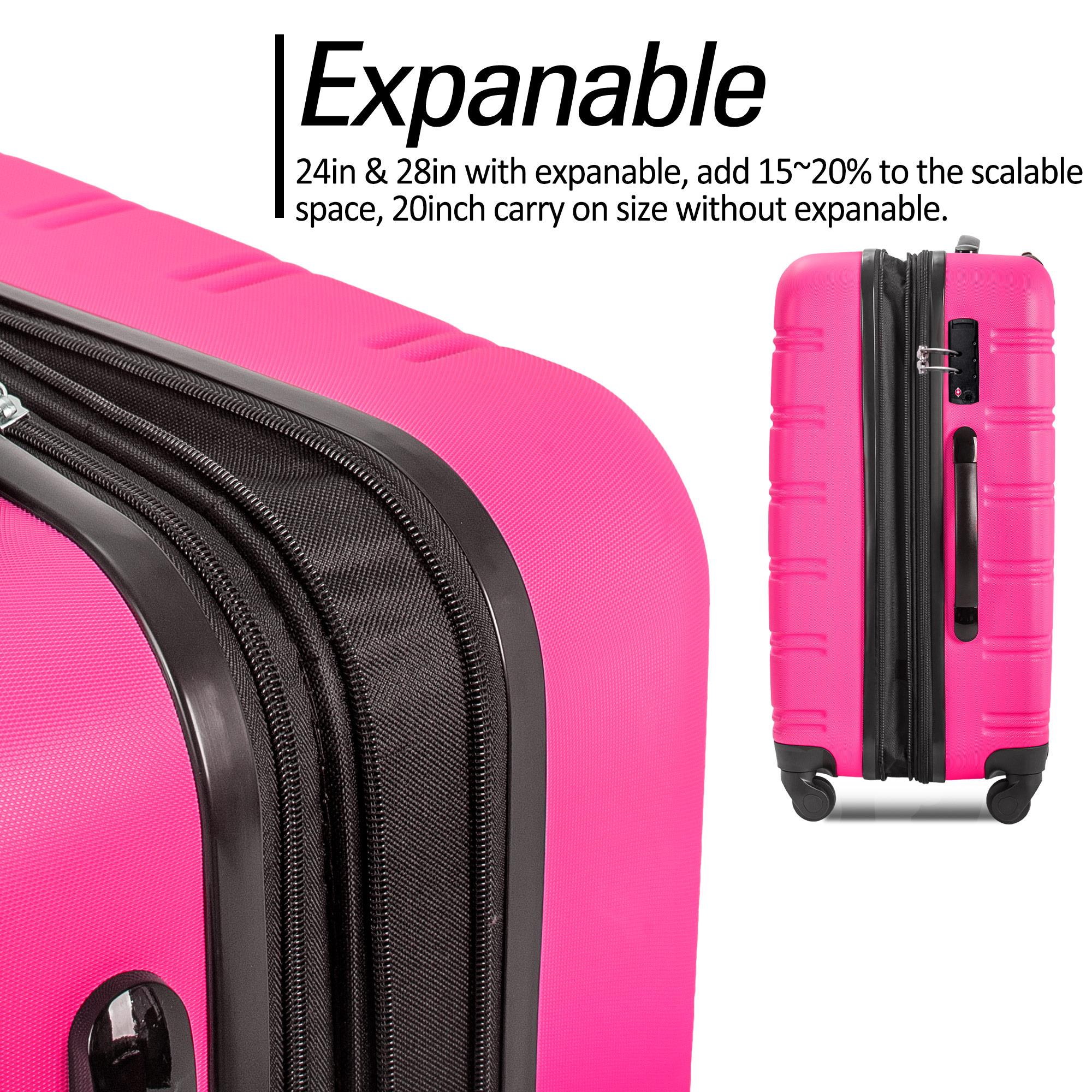 3 Piece Set Of Suitcases, Hard Shell Trolley Cases With TSA Locks 20 Inches 24 Inches 28 Inches — foto 11