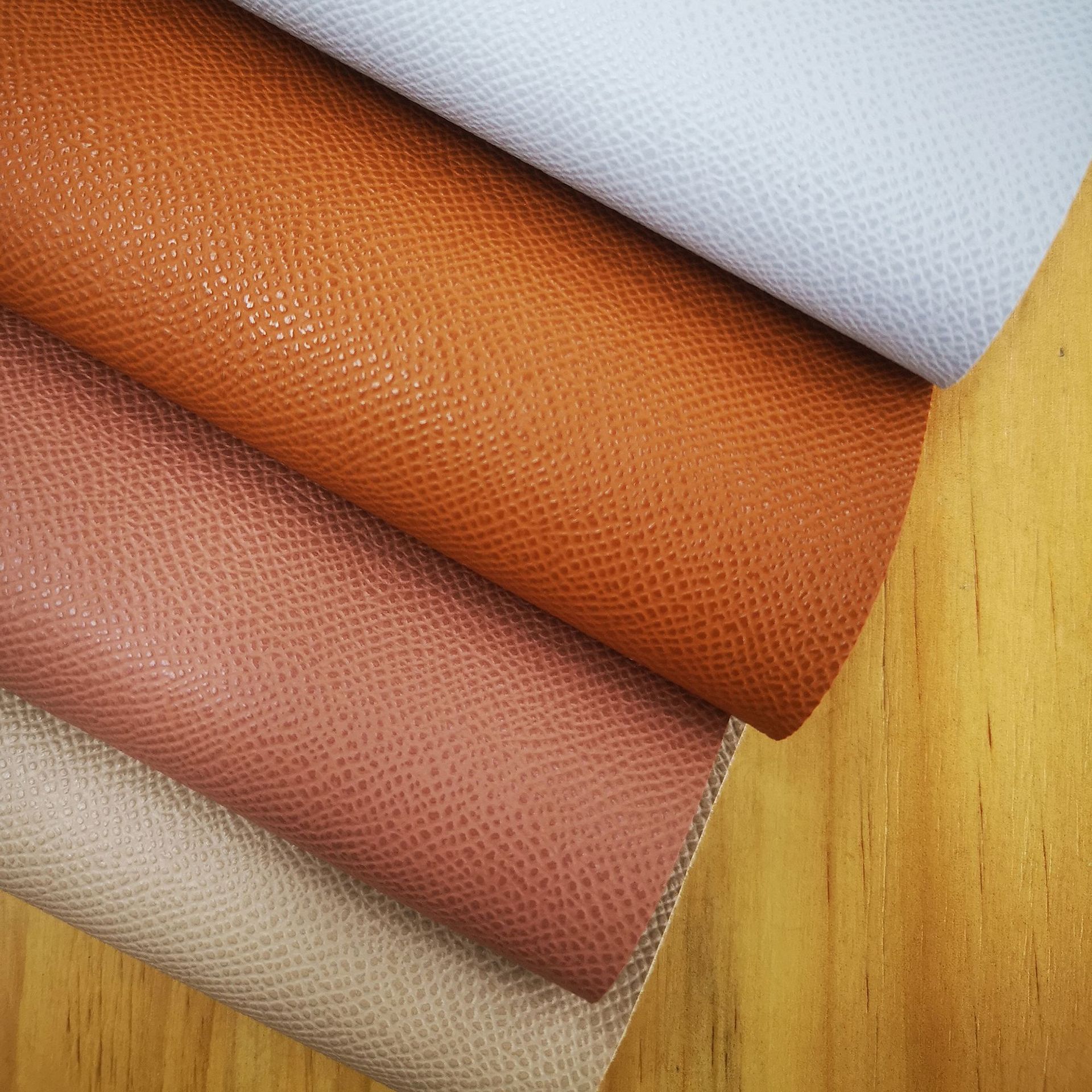 Matte Plain Palm Leather Fabric