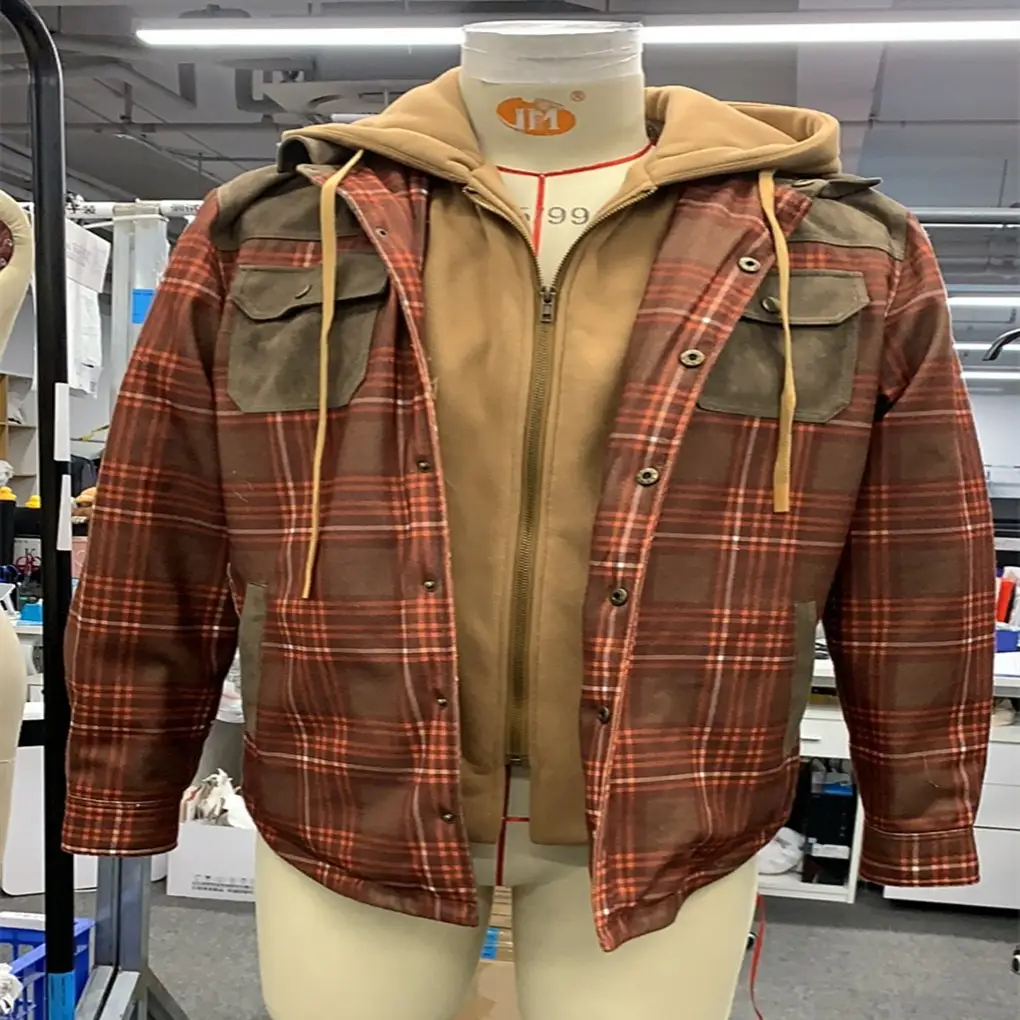 New European And American Men's Plaid Casual Jacket