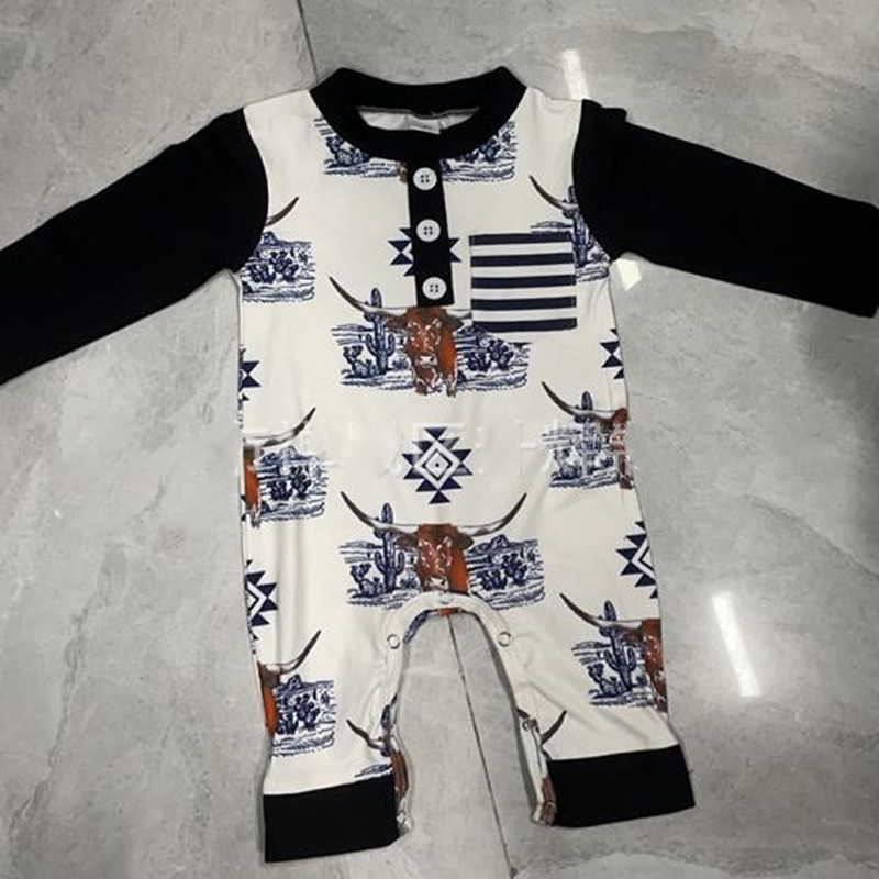 Baby Printed Long-sleeved Romper