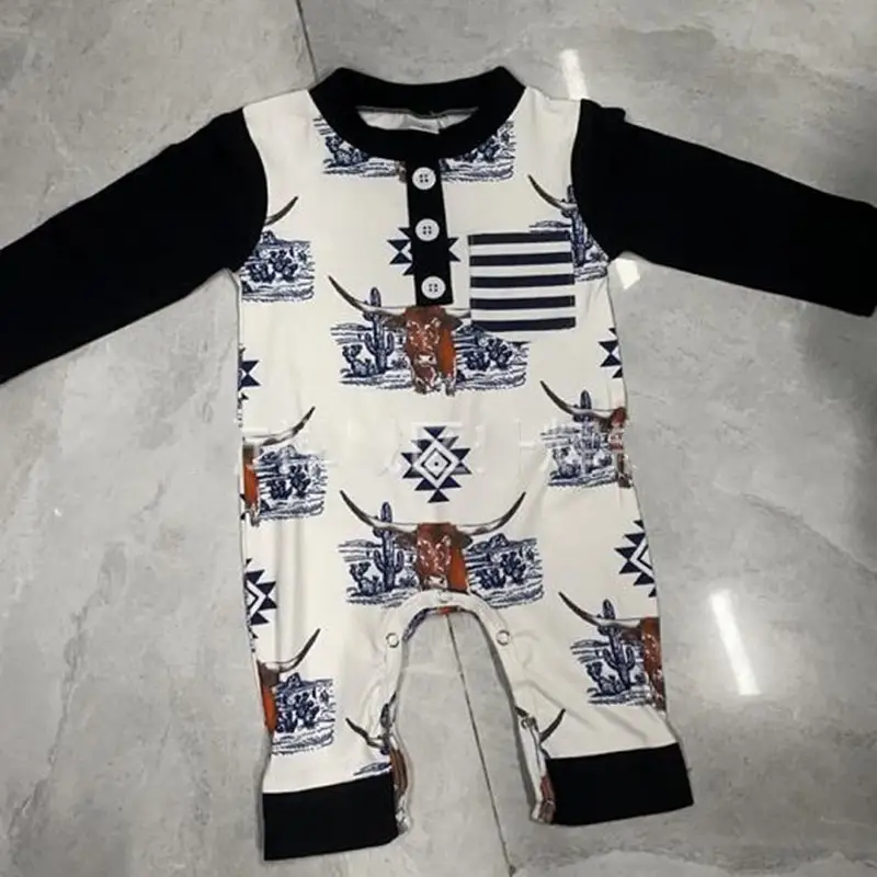 Baby Printed Long-sleeved Romper