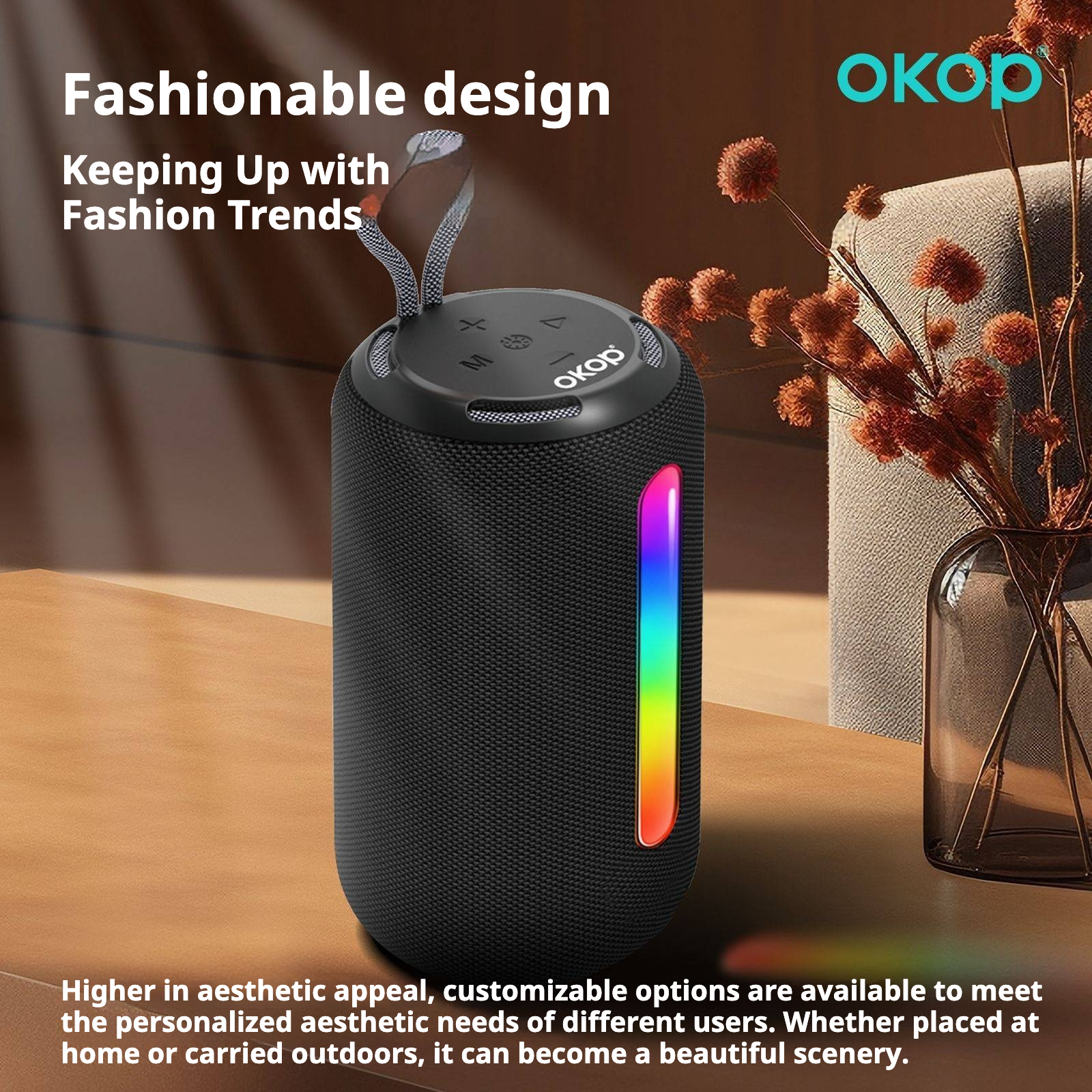 KP-599 Hot Selling Portable Outdoor Bluetooth Speaker With Subwoofer LED Lights And Card Playback Export Wholesale 4
