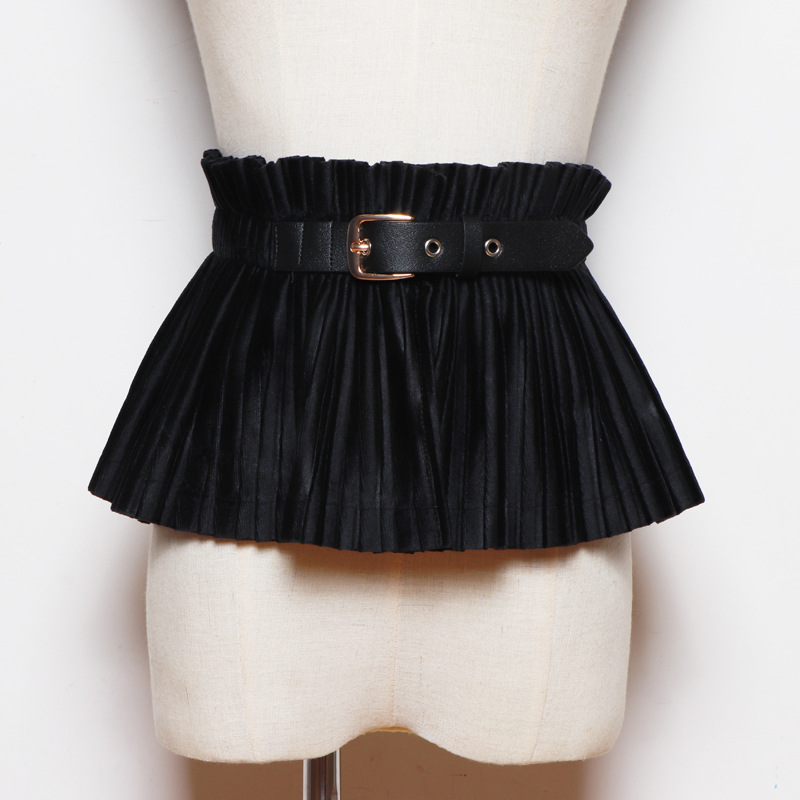 Title 3, Ultra-wide Skirt Belt With Elastic Waistband Co...