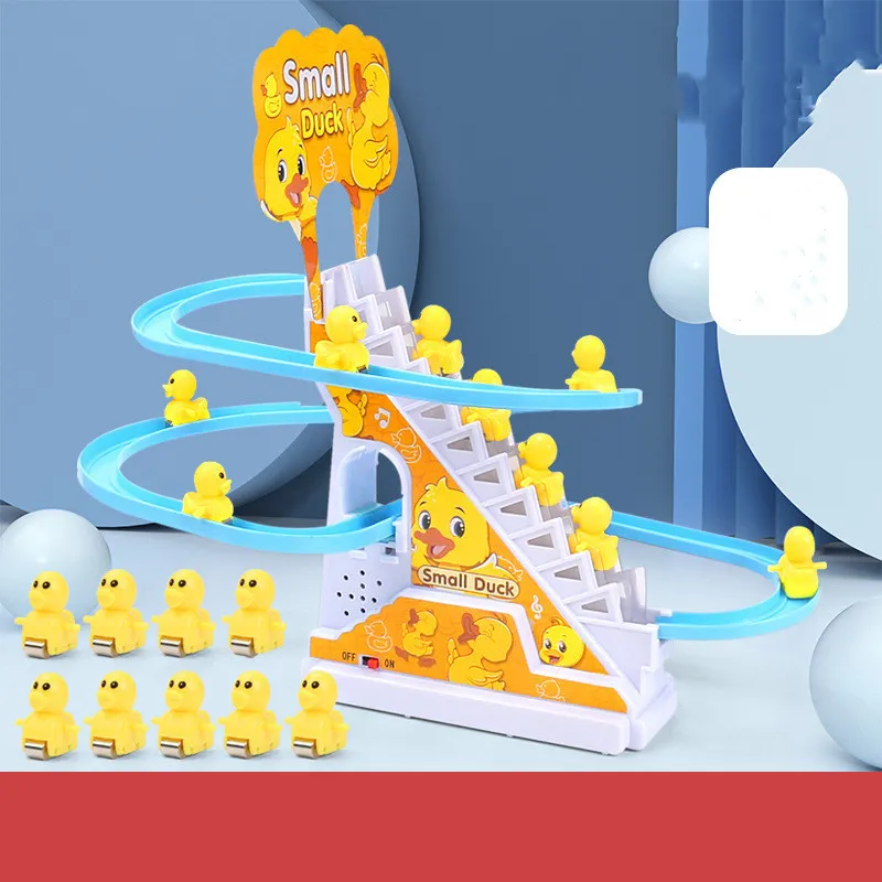 Little Duck Climbing Stairs Toy Little Penguin Automatic Ladder Light – image 8