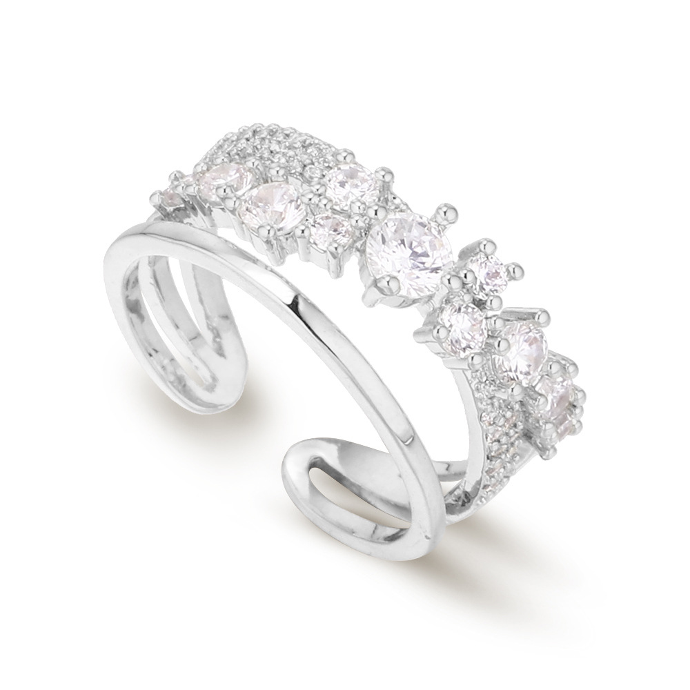 Index Finger Ring With Micro-inlaid Zircon Knuckle Ring