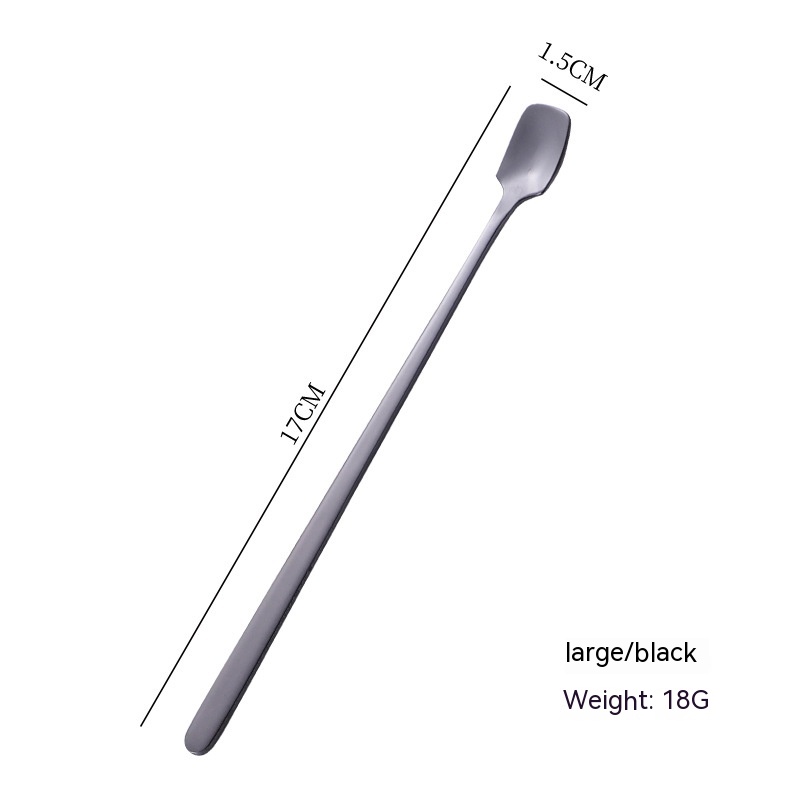 Title 9, Long Handle Stainless Steel Stirring Square Ice...