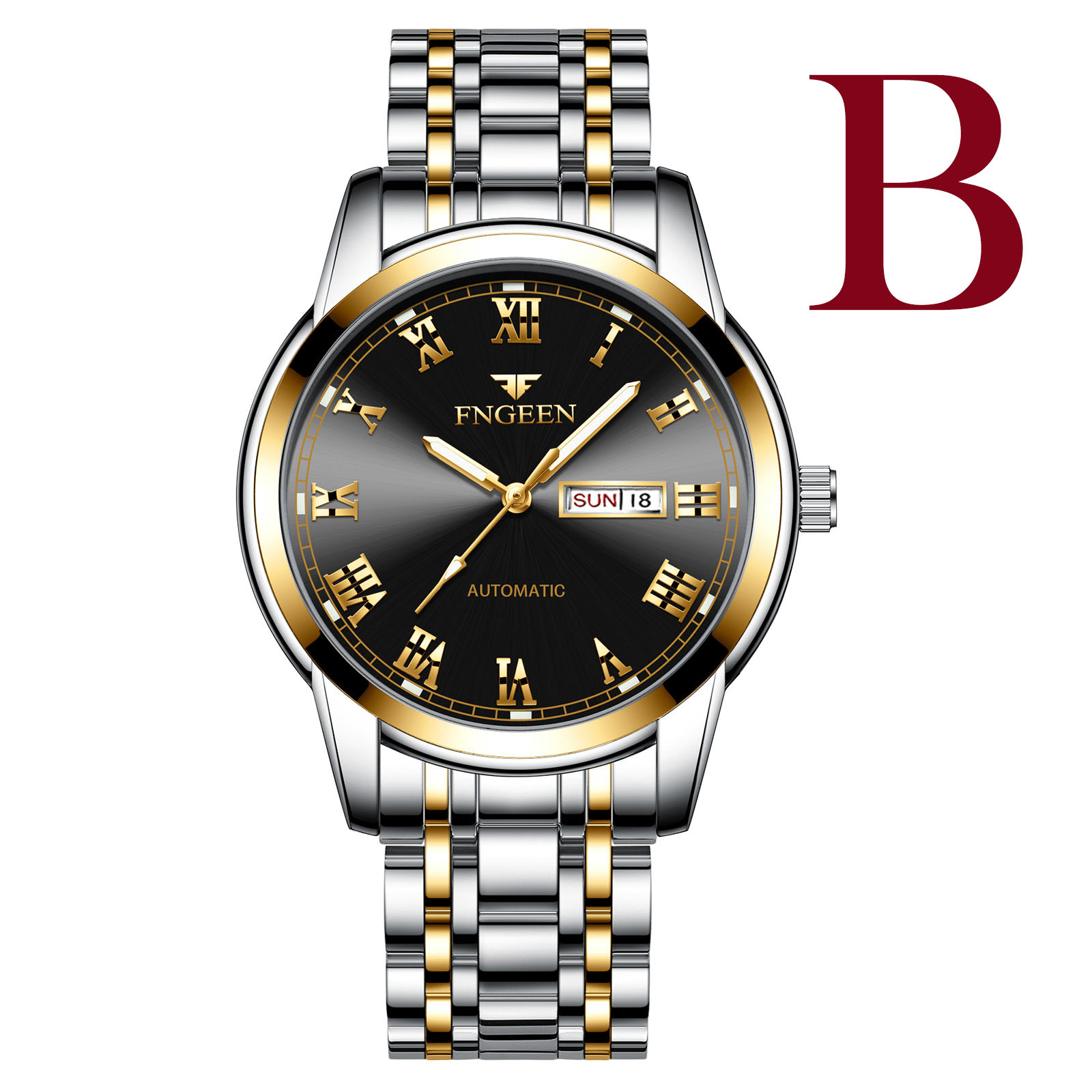 Stainless Steel Band Luminous Quartz Student Fashion Trend Men's Watch