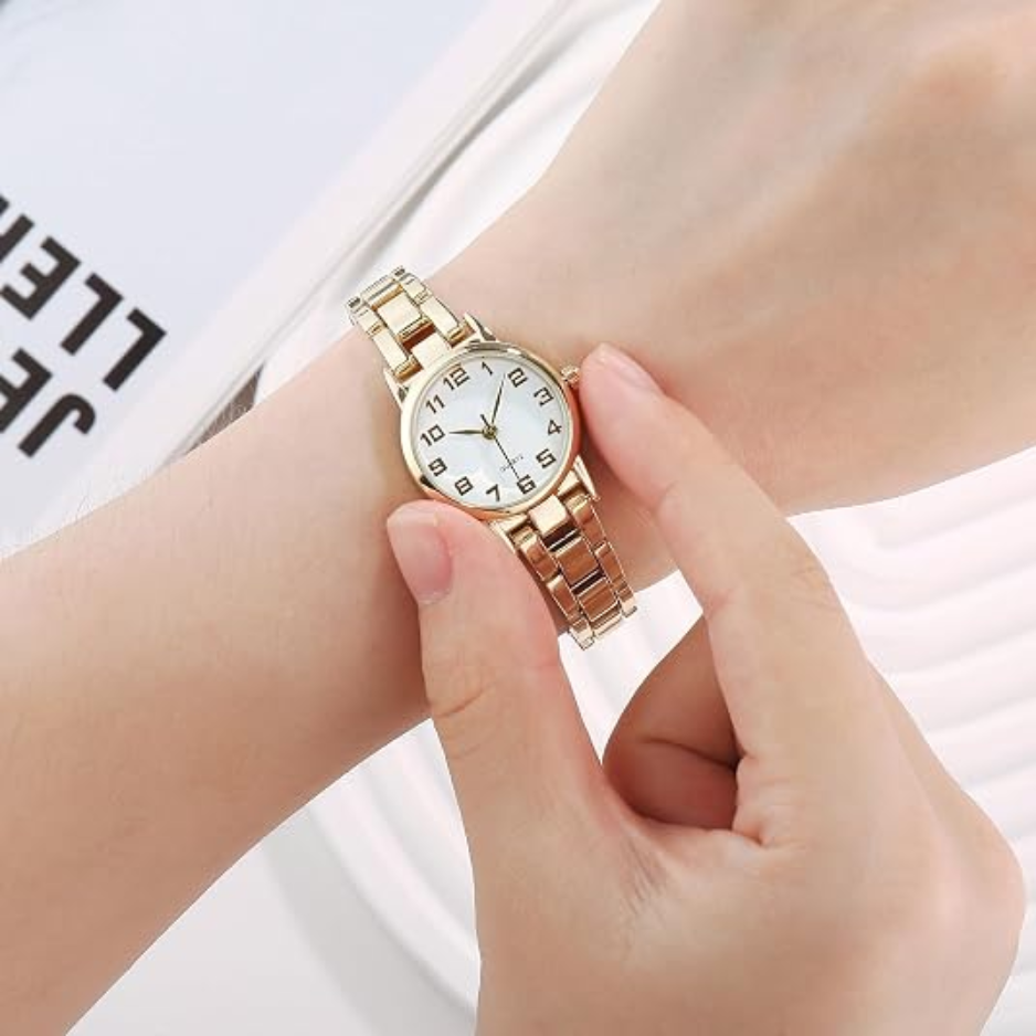 Women's Waterproof Analog Quartz Watch, Small Thin Dainty Bracelet Watch 3