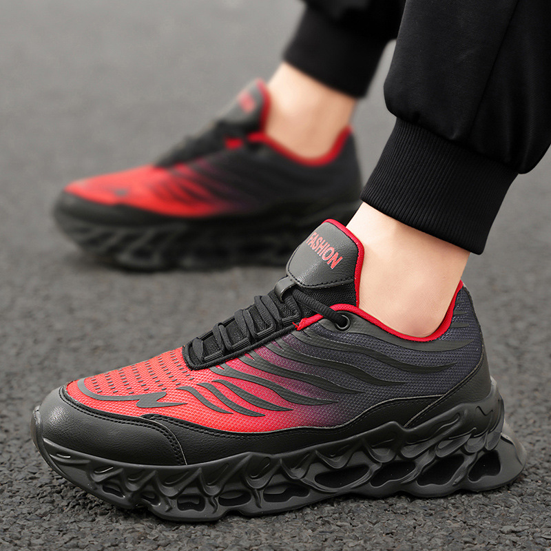Men's Lace-up Sneakers Thick-soled Daddy Vulcanized Shoes Outdoor Running Sports - Bild 8 von 9