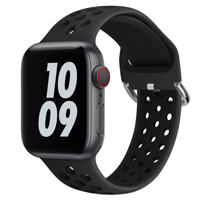Fashion Silicone Metal Deduction Watch Band