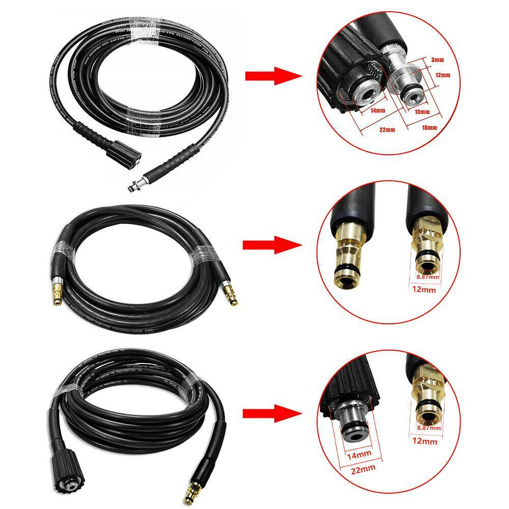 High Pressure Replacement Pipe Hose 6 10M 2300PSI 160BAR For Karcher K2 — image 2