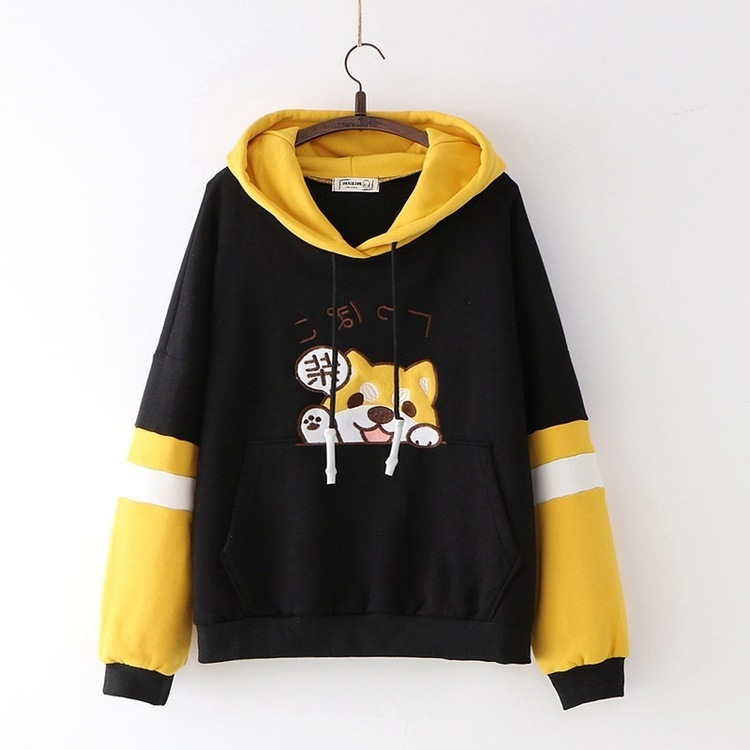 Title 1, Puppy print long sleeve hoodie