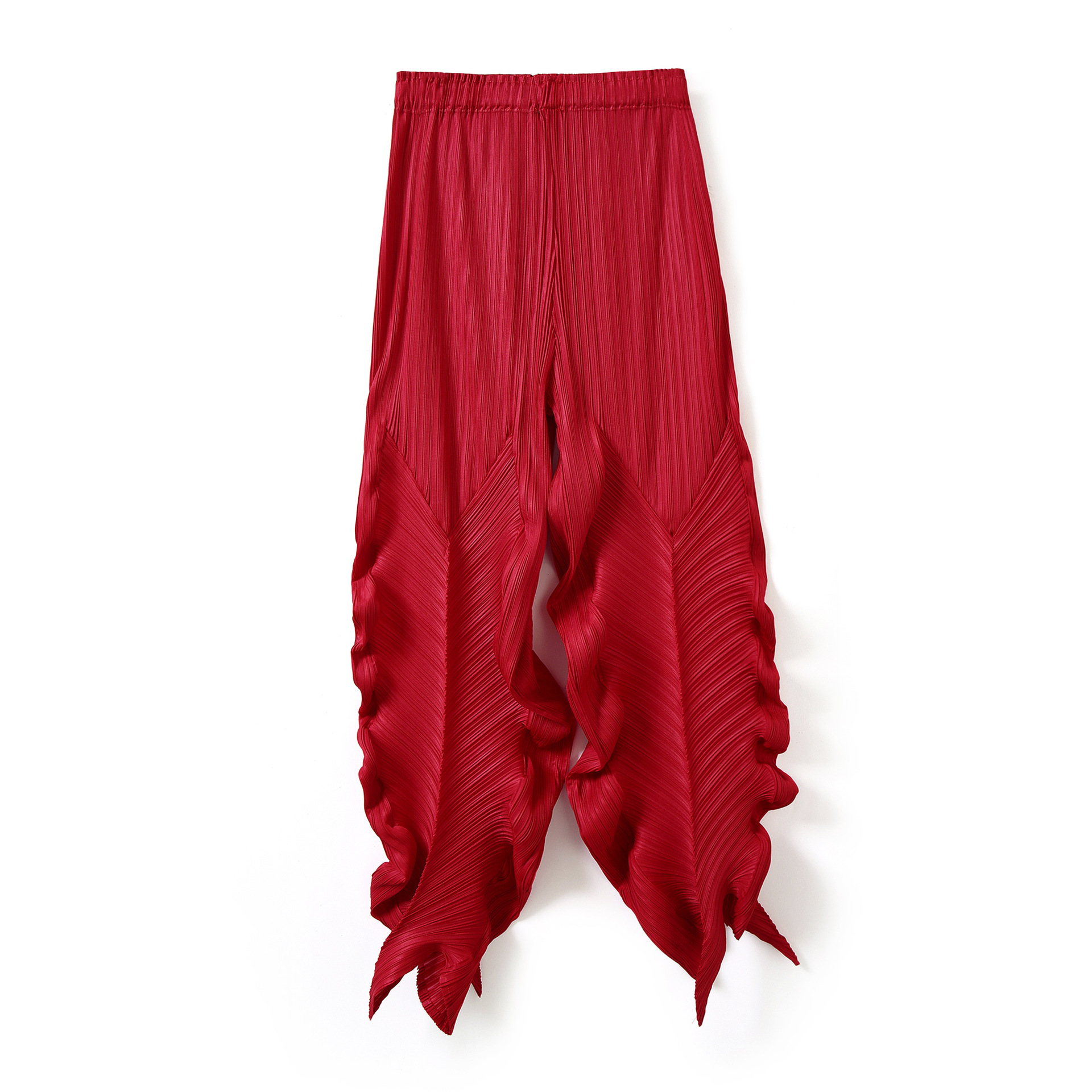 Folded Kelp-shaped Stretch Loose Casual Pants Spring, Summer And Autum Personalized Women's Pants