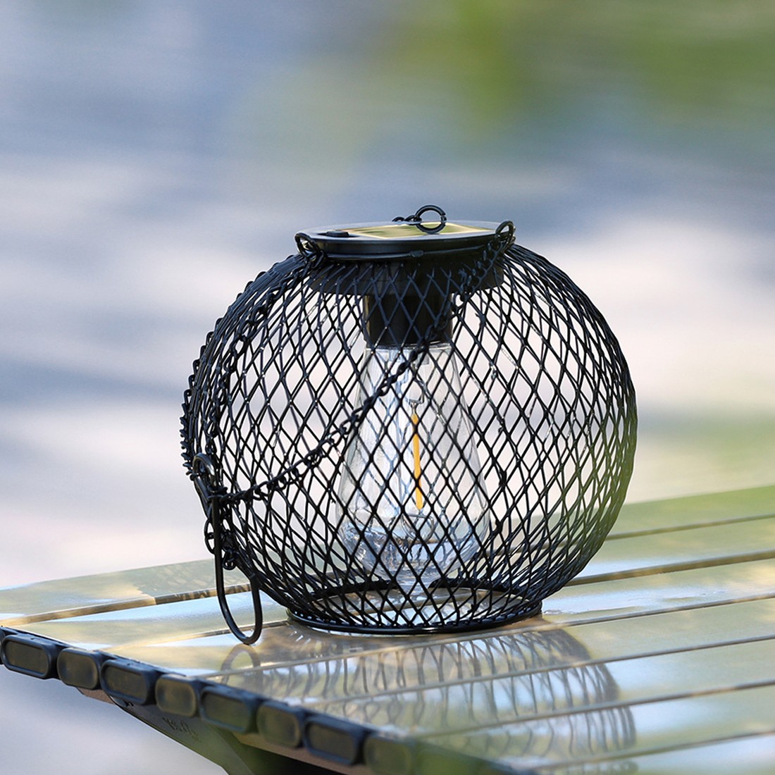 4x Solar Powered LED Hanging Lantern Lights Waterproof Outdoor Garden Lawn Lamp — image 10