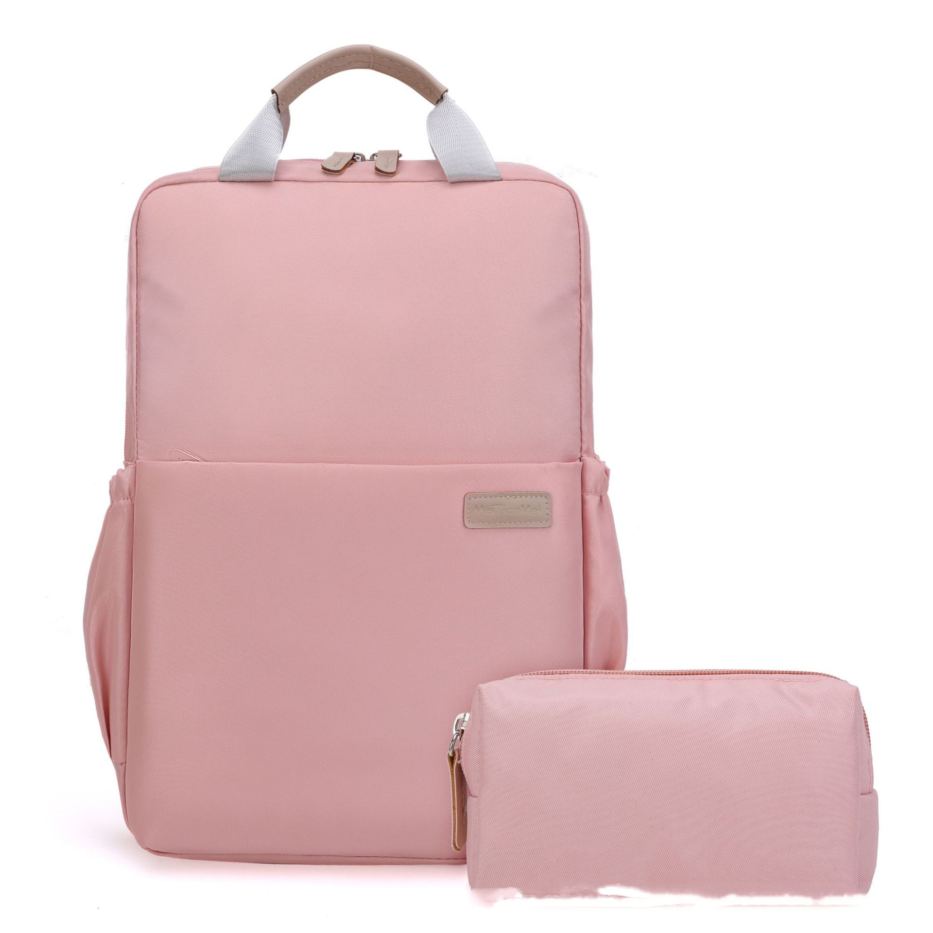 Fashion Nylon Large Capacity Campus High School Bag Backpack - 8