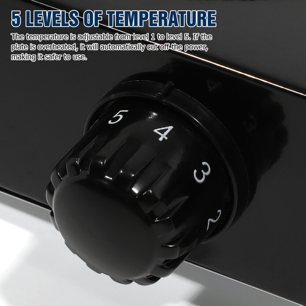 2000W Electric Cooker Double Hob Hot Plate Stove W Handle Table Hob Kitchen 4