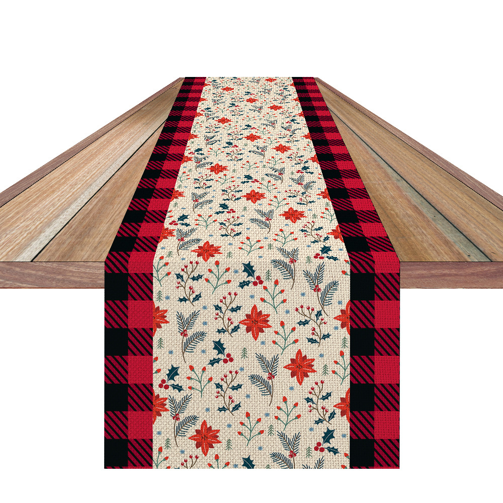 Christmas Table Runner Plaid Pattern (No.1 suit)