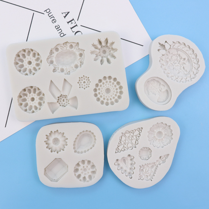 Vintage Jewelry Diy Baking Cake Decoration Silicone Mold