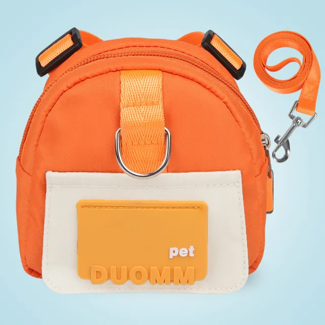 Pet Snack Storage Bag Large capacity Multifunction Dogs Backpack Adjustable Harness Backpack Suitable Pet Travel Hiking Walking Orange - Shop at LoveMi
