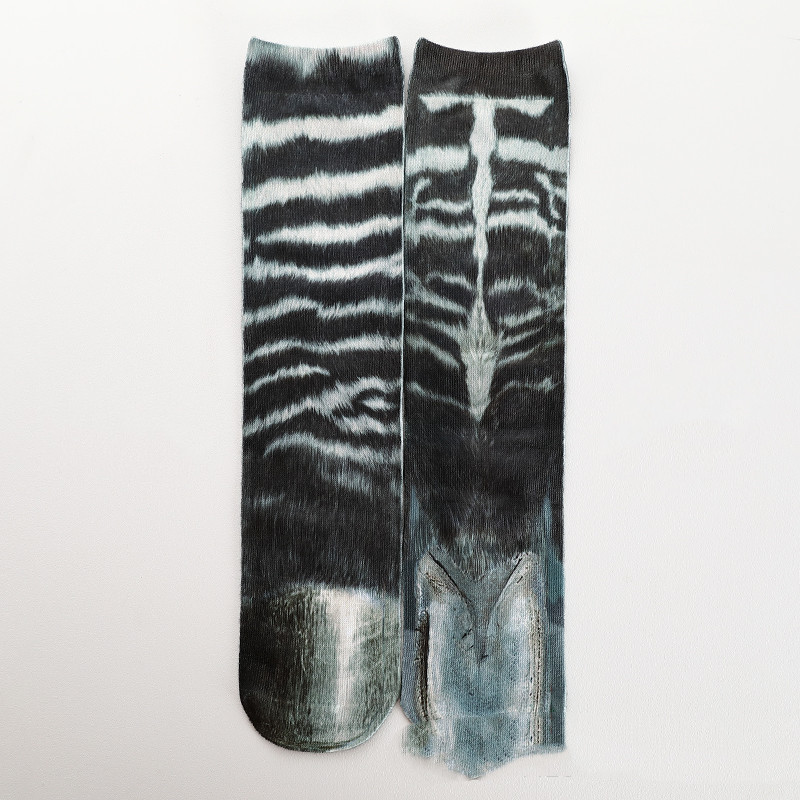 Heat Transfer 3D Printing Socks Animal Hoof Long Tube