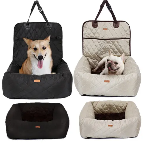 2 in 1 Pet Dog Carrier Folding Car Seat