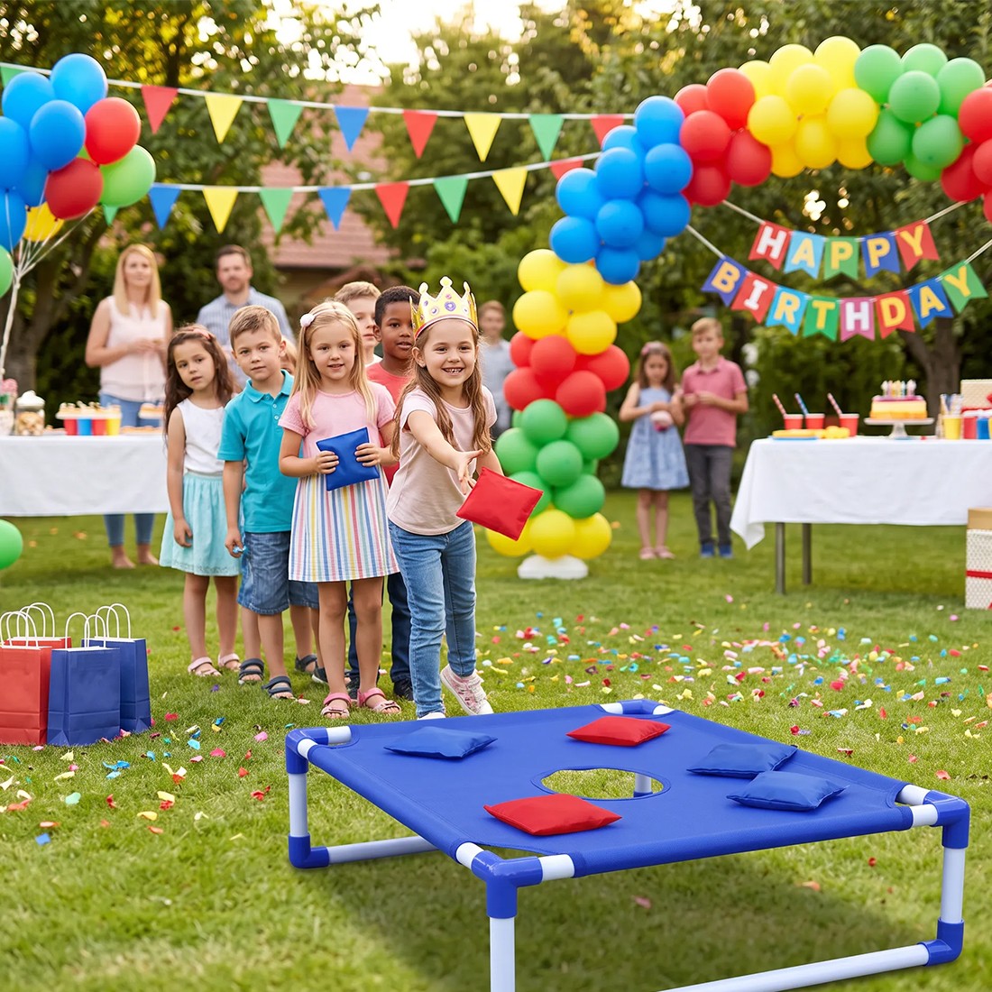 A Dult Kids Bean Bag Toss Game Set Family Outdoor Garden F Un Toy With 6 — image 6