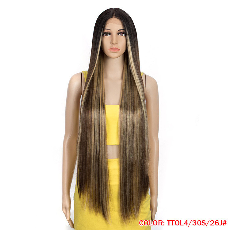 Long Straight Hair Synthetic Fiber Headgear — foto 12