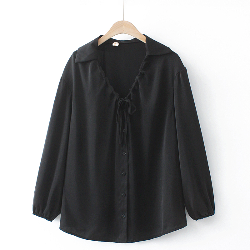 Title 11, Loose Tie Western Style Long-sleeved Bottoming ...