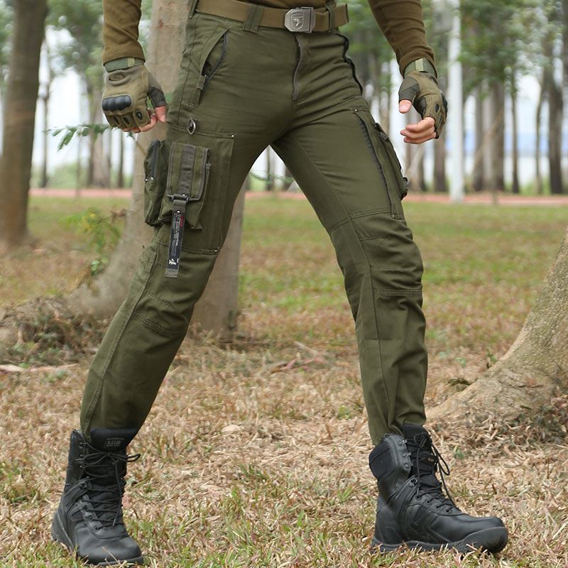 Summer Men's Multi-pocket Overalls Loose Casual