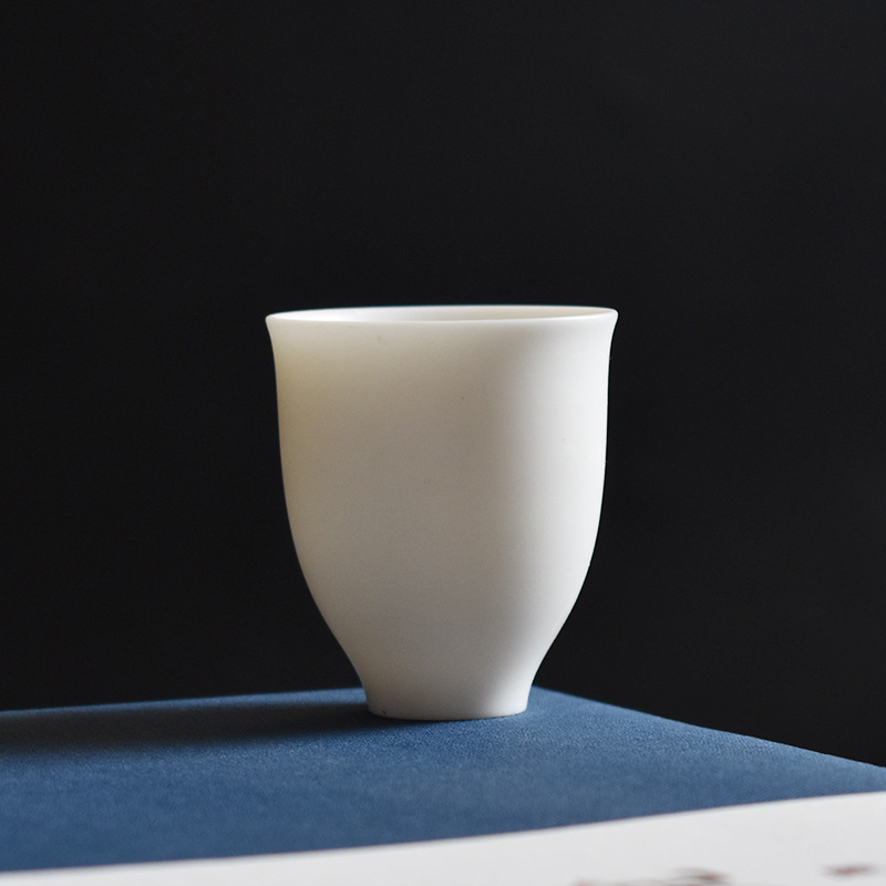 Title 3, Sheep Fat Jade Lard White Porcelain Jade Tea Cup